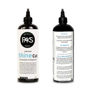 Paks Shine Cut Medium Auto Cutting Compound, 16 oz Car Swirl Remover and Car Buffing Compound for Paint Correction Kit, Rubbing Compound for Car Scratches and Paint Restoration