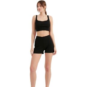 Shorts for Women's | Elastic Waist Straight Casual Shorts | Yoga Running Workout Outfits
