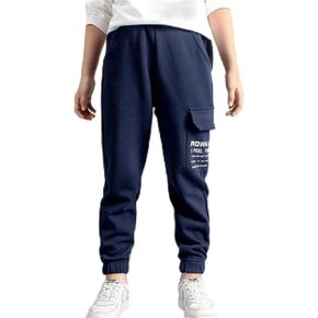 HILEELANG Toddler Boy Sweatpants Kids Sport Jogger Cotton Casual Active Playwear Sweats Pants 2-Pack in Kuwait