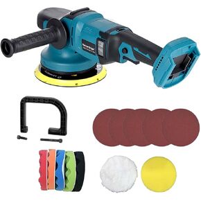 Cordless Car Buffers Polishers Kit for Makita Battery,6 Inch Orbital Polisher,6 Variable Speed, Portable Polishing Waxer Machine for Car Detailing Waxing Buffer Sander