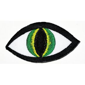 HHO Green Eye Eyeball Tattoo Eye Eyeball Tattoo Cartoon Patch Embroidered DIY Patches Cute Applique Sew Iron on Kids Craft Patch for Bags Jackets Jeans Clothes