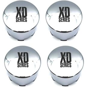 4 Pack KMC XD Series 122 Enduro 8 Lug Chrome Push Thru Center Cap 1001125 1001342