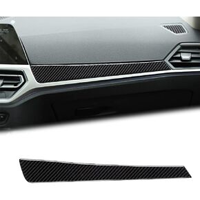 Compatible with Carbon Fiber Center Control Panel Passenger Copilot Panel Trim Cover for BMW 3 Series 3GT G20 G28 2020 2021 2022 (Black)