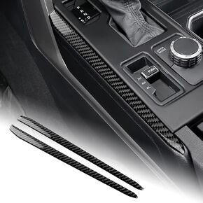 AIRSPEED Carbon Fiber for Toyota Tundra 2022 2023 2024 Center Console Gear Shift Panel Cover Interior Trim Accessories, Black