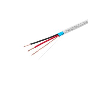 Cables Direct Online Bulk 22/2 Shieleded (FTP) Solid Conductor Cable 500ft Fire/Security Burglar Station Wire Security (Shielded (FTP), 22/2, Solid, 500ft)