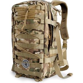 Waterproof Tactical Laptop Backpack, 45L, Rope Model (Black)