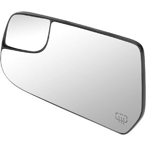 DNA Motoring OEM-MG-0304 22906957 OE Style Left Side Heated Mirror Glass w/Spotter Compatible with 2010-2017 Equinox/Terrain