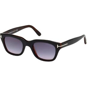Tom Ford TF237 05B Snowdon Women's Sunglasses 50-21-145 / Black, Black (Nero/Altro/Fumo Grad), 50