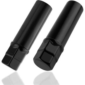2PCS Spline Lug Nut Socket Set,CRV Steel Locking Lug Nut Removal Tool for Quick Removing/Installing Lug Nuts,M12/M14 Wheel Lock Removal Kit Fits with Spline Drive Tuner
