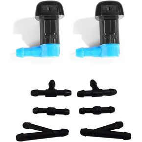 ZHParty Front Windshield Washer Hood Nozzle Sprayer for MAZDA 2004-09 Mazda3, 2006-10 Mazda5, 2003-08 Mazda6, 2004-11 Mazda RX-8 –Replaces OEM # GK2A-67-510B, BN8W67510