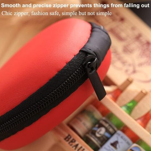 AKOAK 6 Pcs Portable Round Earphone Storage Box USB Data Cable Hard Disk Zipper Bag Storage Bag in Saudi Arabia