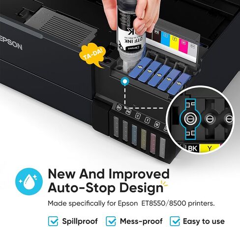حبر DTF ذو تعبئة تلقائية - حبر نقل DTF ممتاز 700 مل لفيلم PET، حبر إعادة التعبئة لطابعات Epson ET-8550 ET-8500، مجموعة حبر طباعة نقل الحرارة، طباعة نقل الحرارة مباشرة إلى الفيلم in Kuwait
