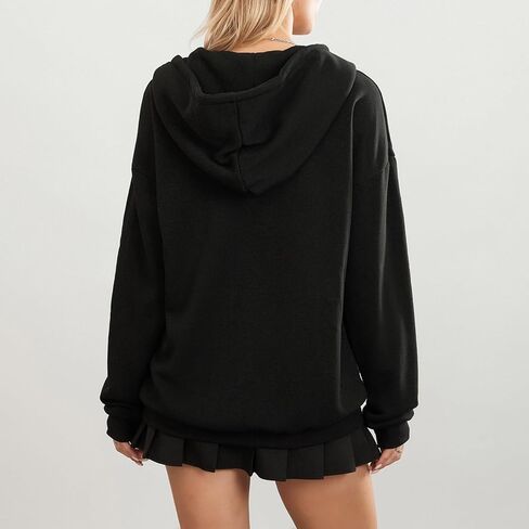 Women Y2K Skull Hoodie Graphic Zip Up Grunge Aesthetic Hoodies Casual Vintage Oversized Sweatshirt Harajuku Jacket in Saudi Arabia