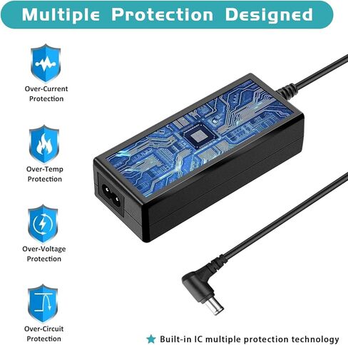 19V HP Monitor Power Supply, Replacement for HP Pavilion 27" 25" 23.8" 23" 21.5" 31.5" Display Power Cord, for VH240A 27f 24f 23f 27er 24ec 25es ADPC1945 IPS LED Backlit Full HD Display in Saudi Arabia