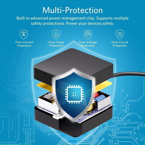 Belker 90W Universal Laptop Charger Power Adapter Cord Supply Replacement for Dell Hp Acer Asus Lenovo Thinkpad Toshiba Samsung Sony Fujitsu Notebook Ultrabook Chromebook in Saudi Arabia
