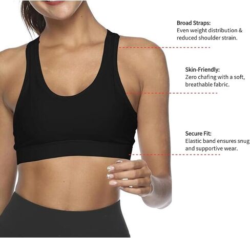 Racerback Sports Bras for Small Chest Women w/Cell Phone Pocket Padded Seamless High Impact Support (White,S) in Saudi Arabia