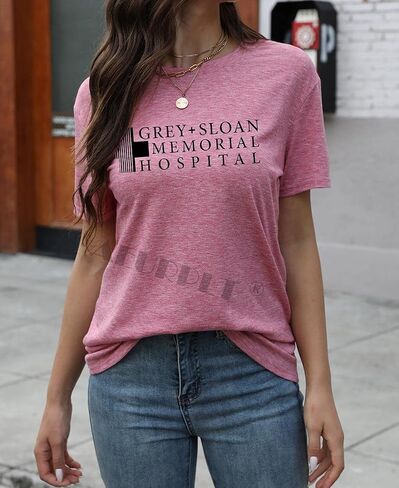 Womens Teen Girls Funny Cute Graphic T Shirt Tees Summer Short Sleeve Casual Tops in Saudi Arabia