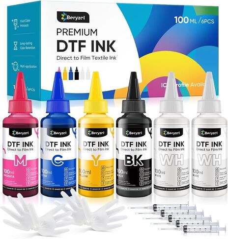 حبر DTF ذو تعبئة تلقائية - حبر نقل DTF ممتاز 700 مل لفيلم PET، حبر إعادة التعبئة لطابعات Epson ET-8550 ET-8500، مجموعة حبر طباعة نقل الحرارة، طباعة نقل الحرارة مباشرة إلى الفيلم in Kuwait