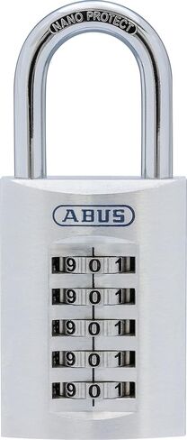 ABUS 183AL/45 قفل مركب عالي التحمل، فضي in Saudi Arabia