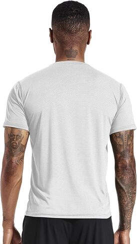 Mens Shirts, Gym T-Shirts for Men Fitted, Muscle Tee Moisture Wicking Workout Short Sleeve for Summer Gym Athletic in Saudi Arabia