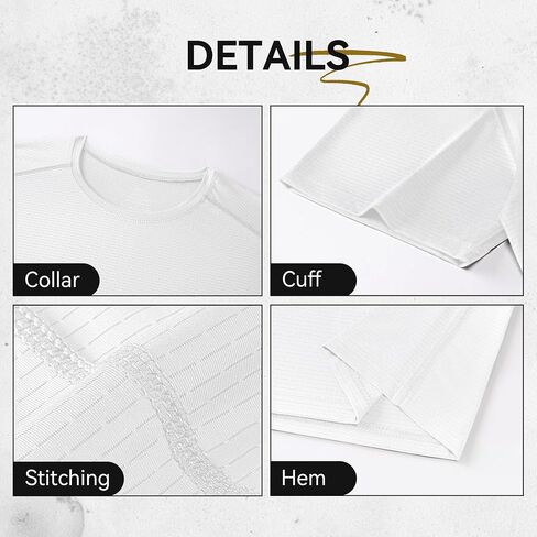Mens Shirts, Gym T-Shirts for Men Fitted, Muscle Tee Moisture Wicking Workout Short Sleeve for Summer Gym Athletic in Saudi Arabia