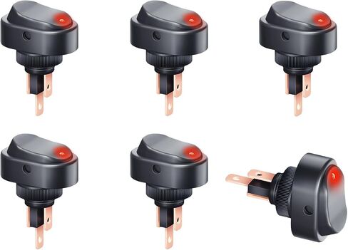 3 حزمة Led البيضاوي الروك التبديل 3Pin ON-OFF SPST البحرية تبديل التبديل لسيارة قارب عربة الغولف دراجة نارية لوحة القيادة استبدال 12 فولت RV ضوء مفتاح الطاقة in Kuwait
