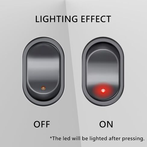 3 حزمة Led البيضاوي الروك التبديل 3Pin ON-OFF SPST البحرية تبديل التبديل لسيارة قارب عربة الغولف دراجة نارية لوحة القيادة استبدال 12 فولت RV ضوء مفتاح الطاقة in Kuwait