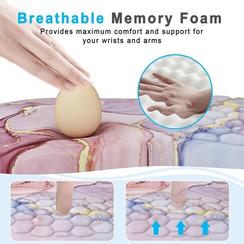 Ergonomic Mouse Pad Wrist Support with Gel Massage Design, [12x8 inch] Small Mouse Pads for Desk Pain Relief Wrist Rest for Mouse, Wrist Pad Office Supplies(Black Cat) in Saudi Arabia