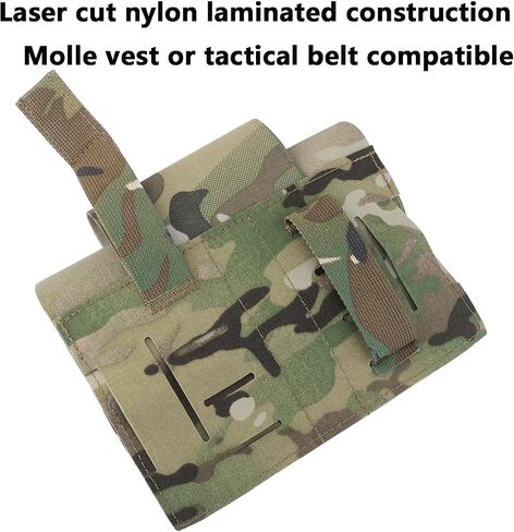 2 in 1 Blow Out Medical Pouch & Tourniquet Holder: IFAK | Trauma | Fisrt Aid Kit Pouch(Empty) | Stretchy Trauma Shears Holster Molle & Blet Loop for Tacical Vest Heavy Duty Belt in Saudi Arabia