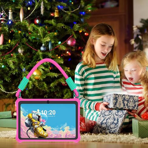 PRITOM Lanyard Kids Tablet 7 inch, 32GB Toddler Tablet Android 13 with WiFi, Dual Camera, Education, Games, Kids Software Pre-Installed, Parental Control, Blue in Kuwait