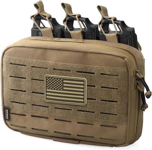 حقيبة WYNEX التكتيكية Molle Mag من تصميم القطع بالليزر، حقيبة مجلة تكتيكية ثلاثية لـ M4/M16 Mag، وحقائب أدوات إدارة Molle للوصول السريع، تتضمن حقيبة EMT الطبية المنظمة رقعة in Kuwait