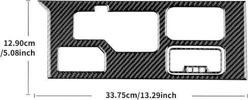 AIRSPEED Carbon Fiber for Toyota Tundra 2022 2023 2024 Center Console Gear Shift Panel Cover Interior Trim Accessories, Black in Saudi Arabia