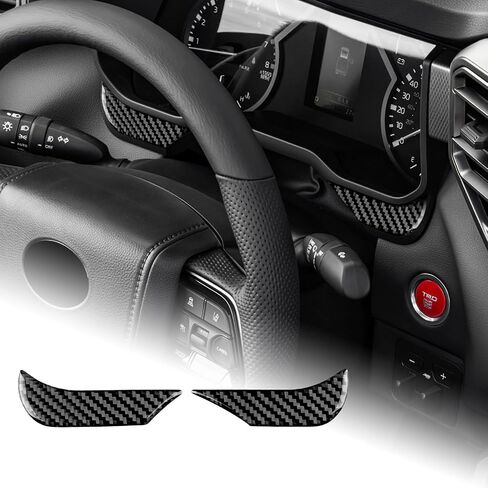 AIRSPEED Carbon Fiber for Toyota Tundra 2022 2023 2024 Center Console Gear Shift Panel Cover Interior Trim Accessories, Black in Saudi Arabia