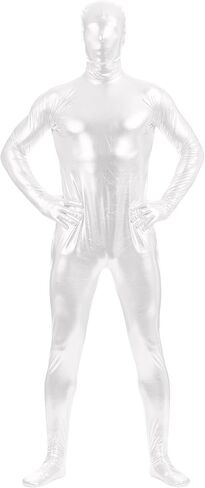 Men's and Women's Shiny Metallic Stretchy Spandex Full Bodysuit Cosplay Zentai Costume in Saudi Arabia