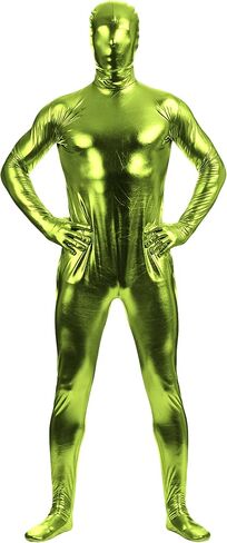 Men's and Women's Shiny Metallic Stretchy Spandex Full Bodysuit Cosplay Zentai Costume in Saudi Arabia