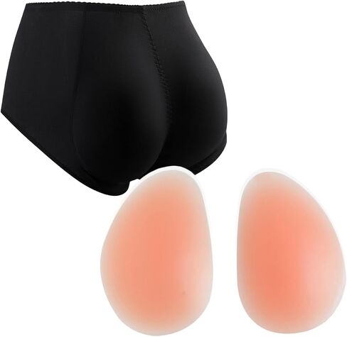 BMLen Silicone Butt Pads Fake Buttock Butt Lifter Enhancer Shaper Panties Underwear in Kuwait