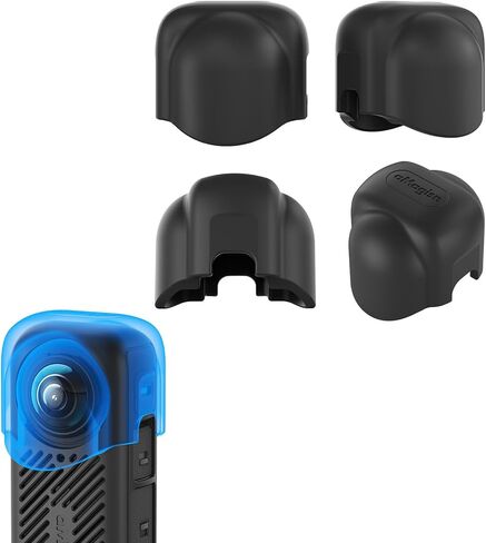 Silicone Case Compatible for Insta360 X4 Action Camera Accessories Kit Soft Rubber Protective Case with Lens Cover Guard (X4, Type1) in Saudi Arabia