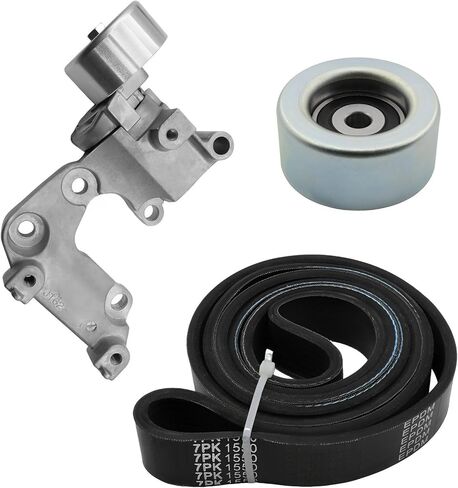 89374 محرك حزام الموتر وبكرة المهمل طقم حزام سير السربنتين مناسب لتويوتا كامري هايلاندر Rav4 أفالون سيينا فينزا، لكزس Es350 Rx350، 3.5L V6، 1662031040 36173 7PK1550 in Kuwait