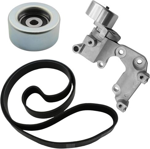 89374 محرك حزام الموتر وبكرة المهمل طقم حزام سير السربنتين مناسب لتويوتا كامري هايلاندر Rav4 أفالون سيينا فينزا، لكزس Es350 Rx350، 3.5L V6، 1662031040 36173 7PK1550 in Kuwait