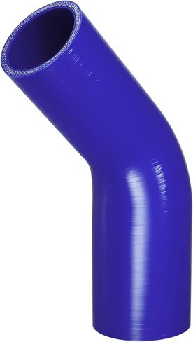 X AUTOHAUX 1 Pcs 51-60mm 2.01"-2.36" ID 120mm 4.72" Length 45 Degrees Blue Car Silicone Hose Coolant Hose Universal in Saudi Arabia
