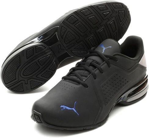 حذاء رياضي رجالي من Puma Viz Runner، أسود/أزرق كهربائي، 14 in Saudi Arabia