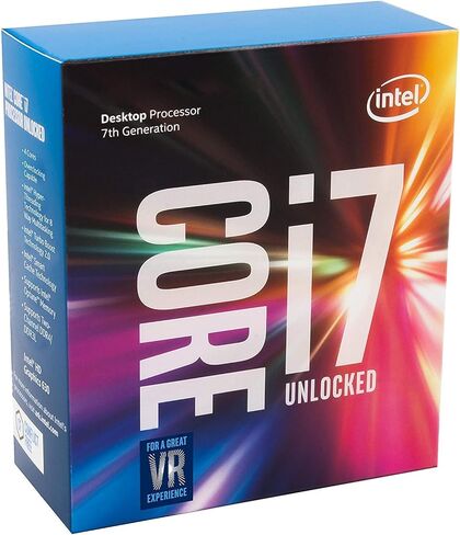 معالج سطح المكتب Intel Core i7-7700K 4 نوى يصل إلى 4.5 جيجاهرتز مفتوح LGA 1151 100/200 Series 91 وات (متجدد) in Kuwait