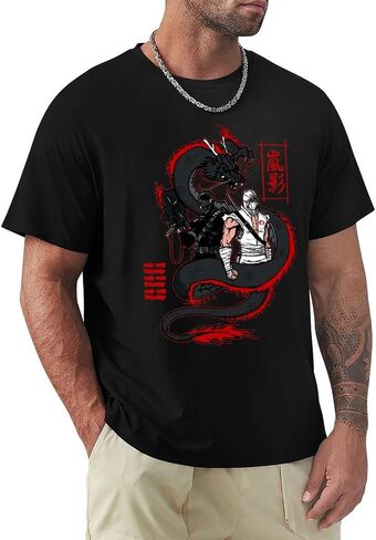 Arashikage Clan Storm Shadow Snake Eyes GI Dragon Joe Men's Basic Short Sleeve T-Shirt Cotton Unisex Fashion Casual T-Shirts in Saudi Arabia