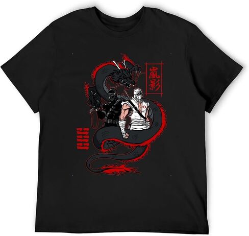 Arashikage Clan Storm Shadow Snake Eyes GI Dragon Joe Men's Basic Short Sleeve T-Shirt Cotton Unisex Fashion Casual T-Shirts in Saudi Arabia