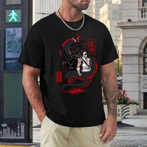 Arashikage Clan Storm Shadow Snake Eyes GI Dragon Joe Men's Basic Short Sleeve T-Shirt Cotton Unisex Fashion Casual T-Shirts in Saudi Arabia