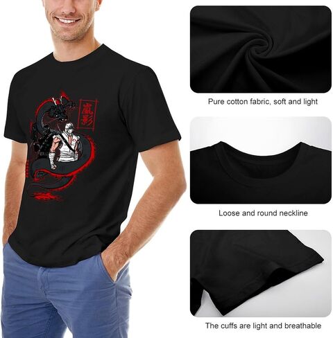 Arashikage Clan Storm Shadow Snake Eyes GI Dragon Joe Men's Basic Short Sleeve T-Shirt Cotton Unisex Fashion Casual T-Shirts in Saudi Arabia