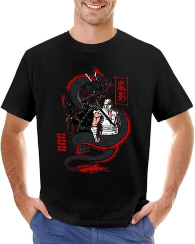 Arashikage Clan Storm Shadow Snake Eyes GI Dragon Joe Men's Basic Short Sleeve T-Shirt Cotton Unisex Fashion Casual T-Shirts in Saudi Arabia