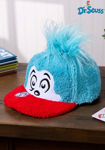 Dr. Seuss Thing 2 Costume Fuzzy Snapback Hat in Saudi Arabia