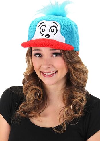 Dr. Seuss Thing 2 Costume Fuzzy Snapback Hat in Saudi Arabia