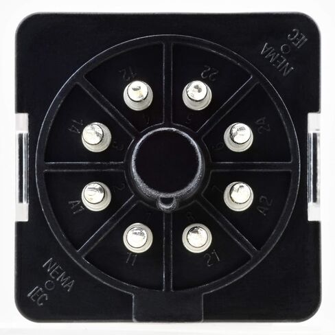 NTE Electronics R02-11A10-120 R02 Series مرحل تيار متردد متعدد الأغراض للأغراض العامة، ترتيب اتصال DPDT، 10 أمبير، قابس ثماني 8 سنون، 120 فولت تيار متردد in Saudi Arabia